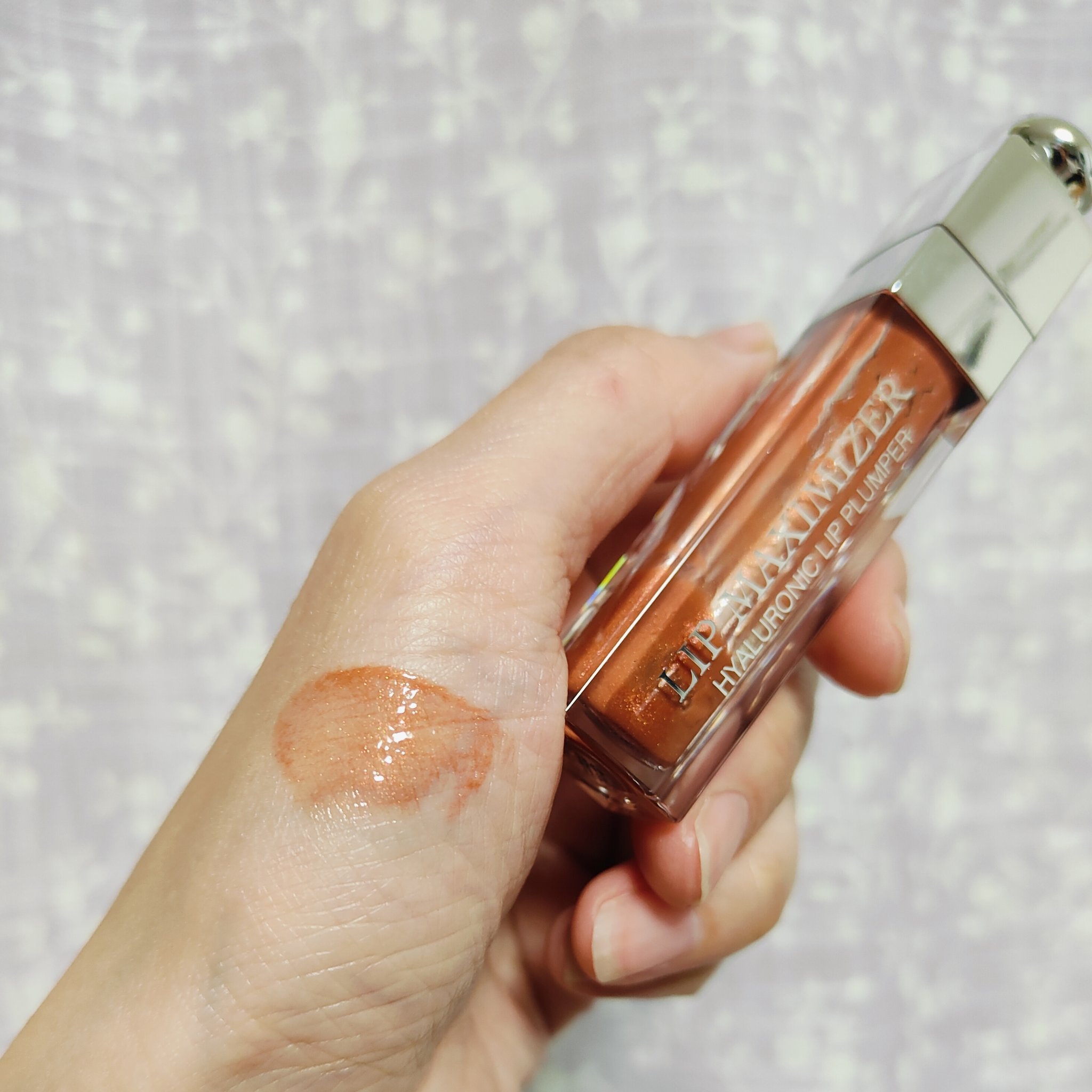 【旧】ディオール アディクト リップ マキシマイザー 023 シマー ブロンズ/Dior/リップグロスを使ったクチコミ（1枚目）