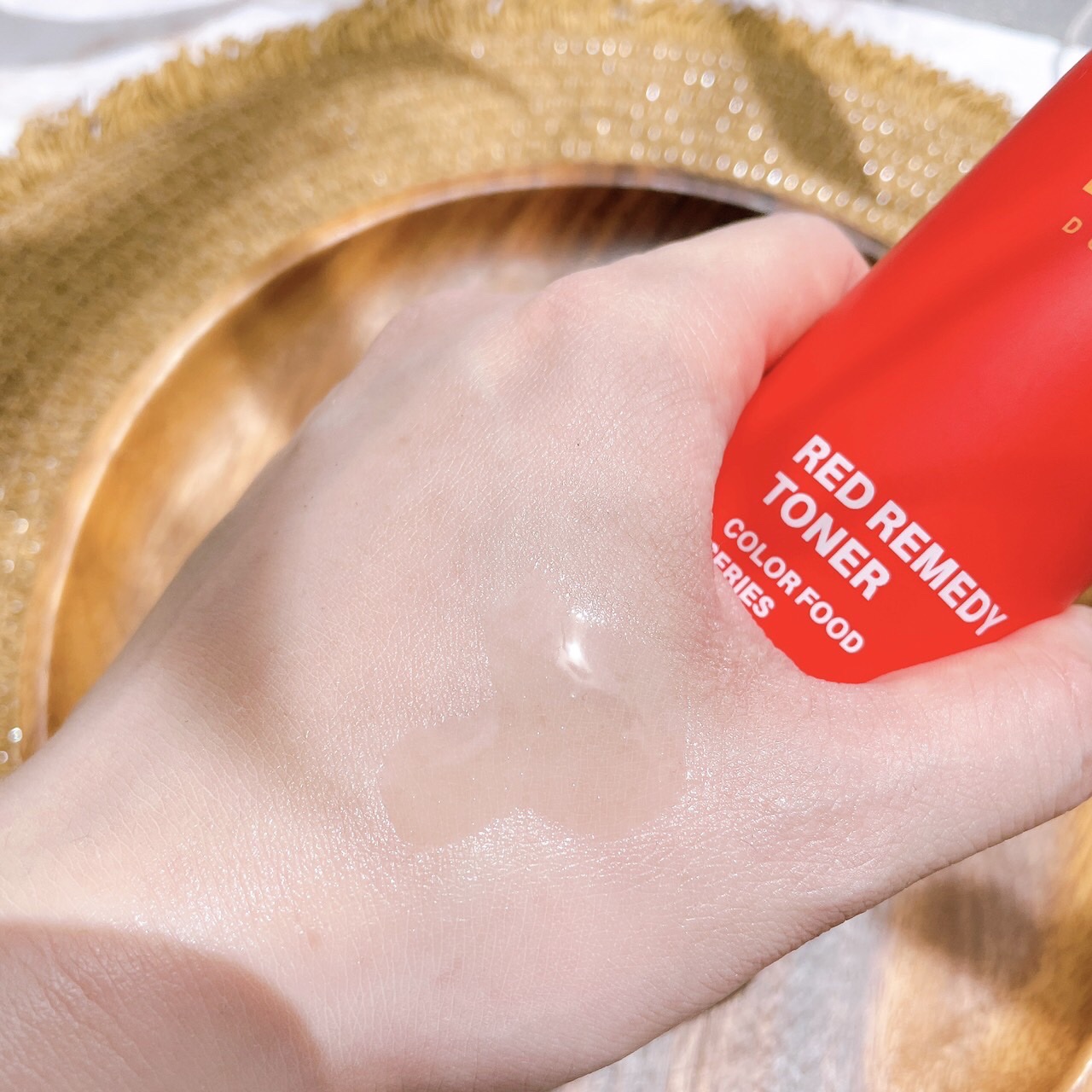カラーフードシリーズレッドリメディートナー/Tovegan/化粧水を使ったクチコミ（3枚目）