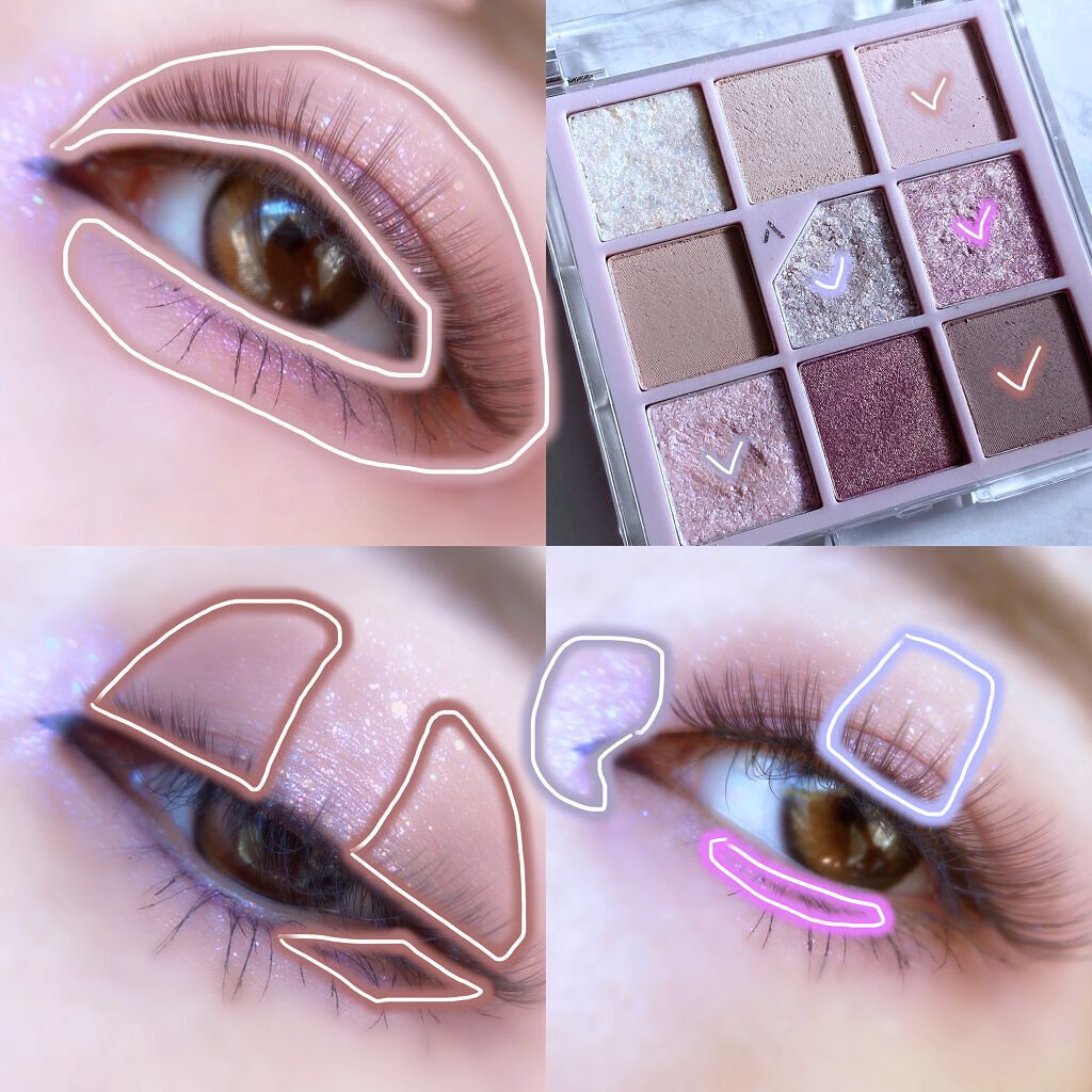 グリッターペディアアイパレット/unleashia/アイシャドウパレットを使ったクチコミ(5枚目)