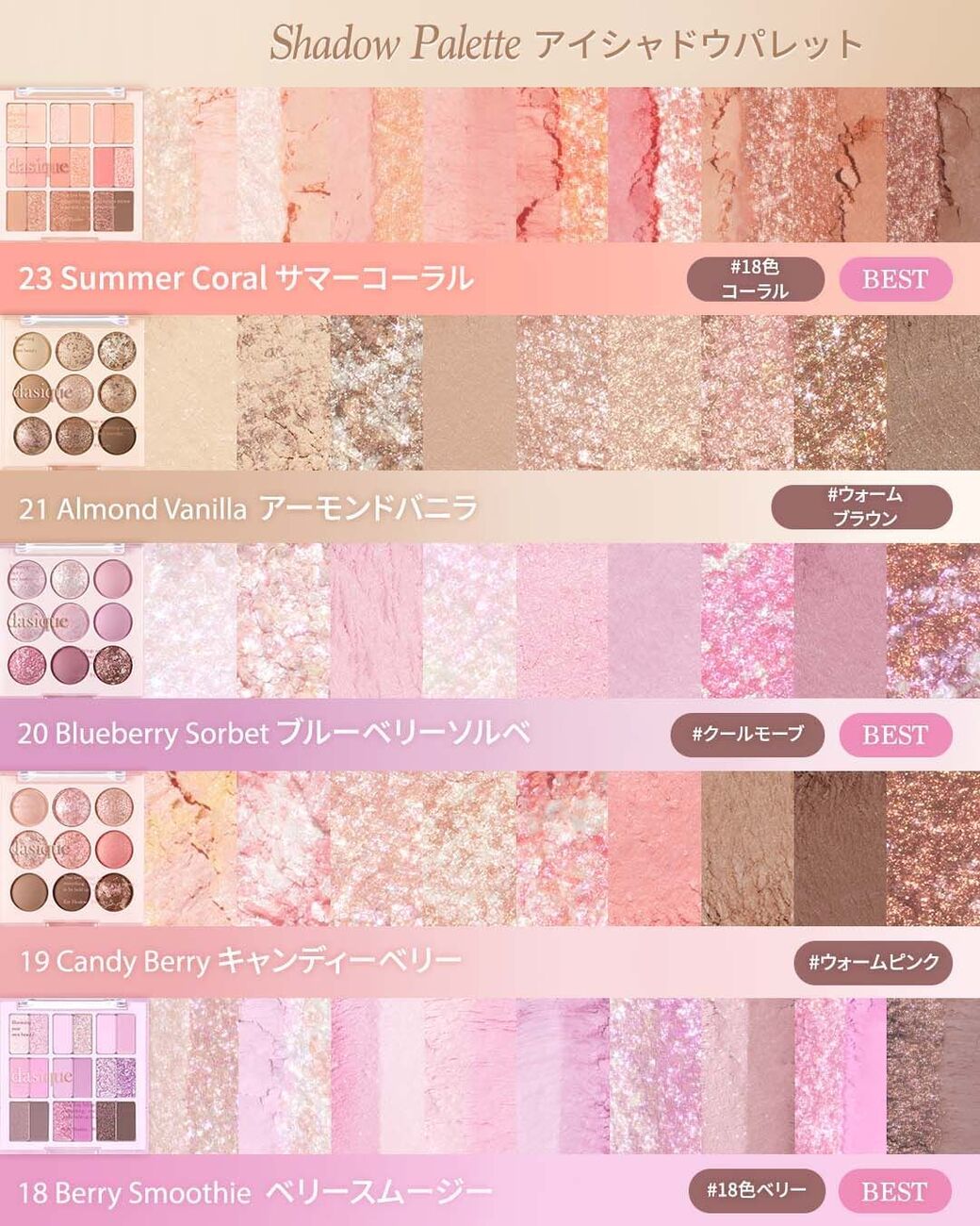 シャドウパレット/dasique/アイシャドウパレットを使ったクチコミ(4枚目)