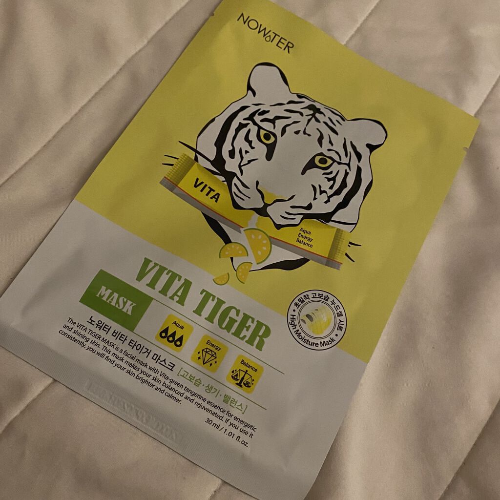 ビタタイガーマスク/NOWATER/シートマスク・パックを使ったクチコミ（1枚目）