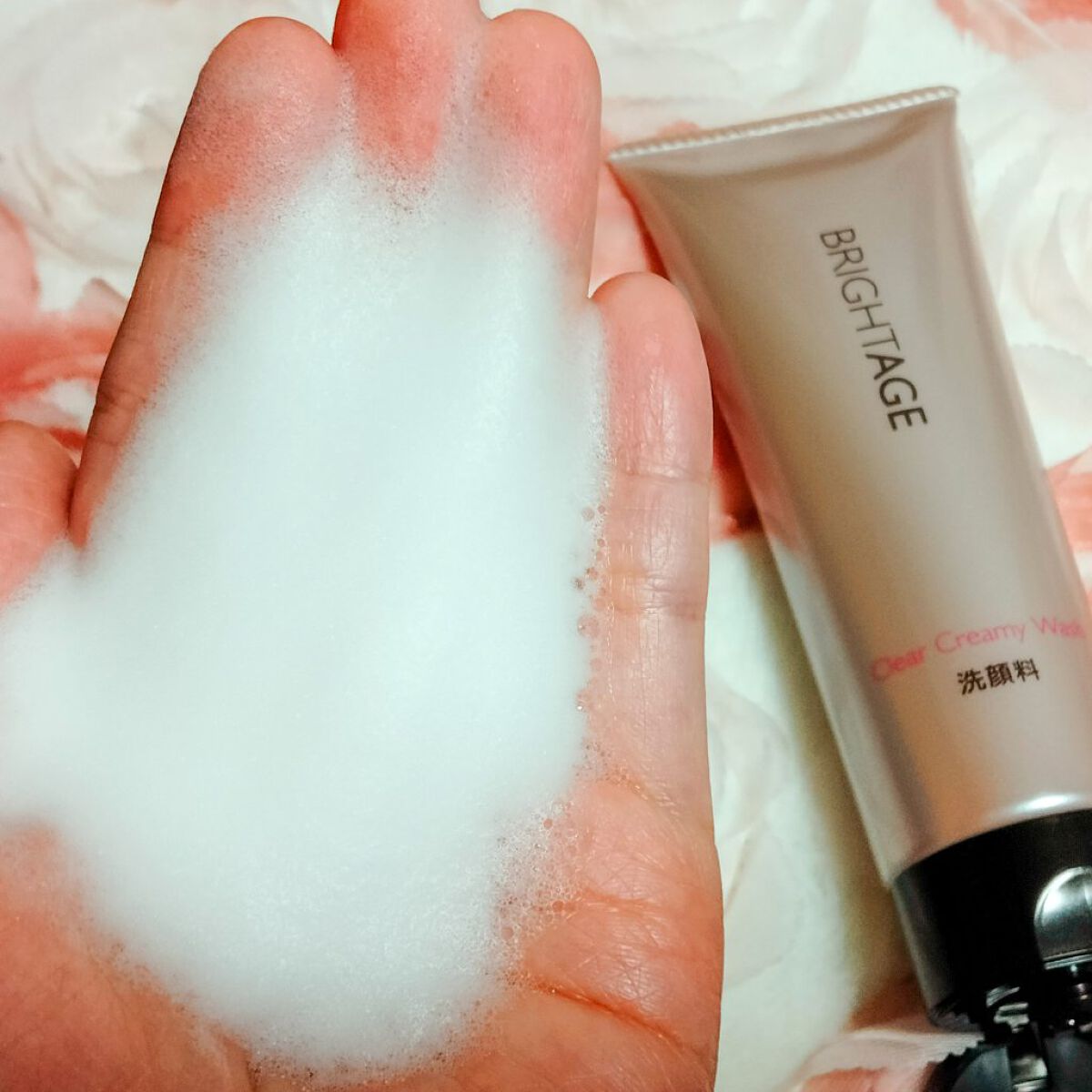 クリア クリーミーウォッシュ/BRIGHTAGE/洗顔フォームを使ったクチコミ（2枚目）