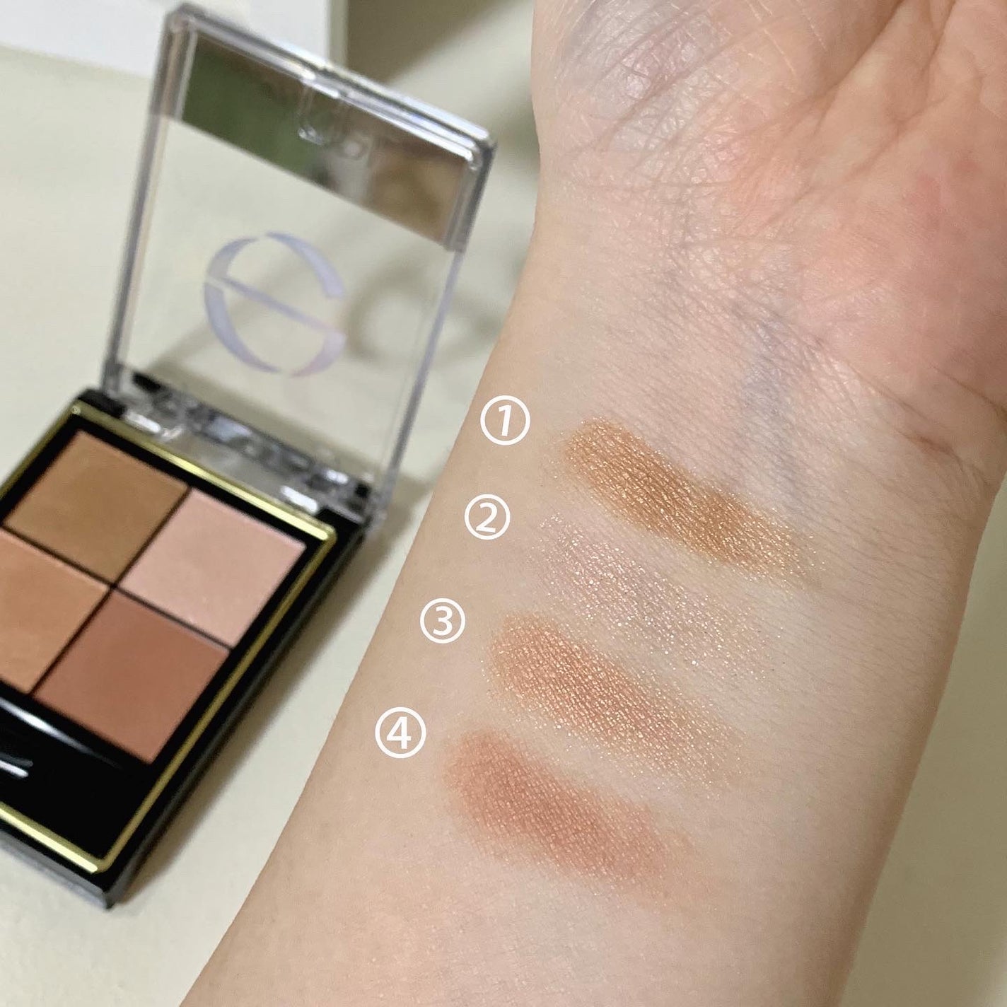 リアルクローズシャドウ/excel/アイシャドウパレットを使ったクチコミ(3枚目)