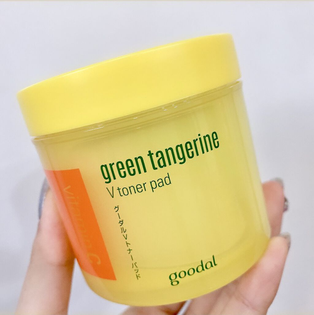 グリーンタンジェリン ビタCダークスポットケアパッド/goodal/トナーパッドを使ったクチコミ（1枚目）
