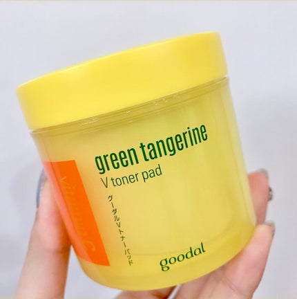 グリーンタンジェリン ビタCダークスポットケアパッド/goodal/トナーパッドを使ったクチコミ(1枚目)