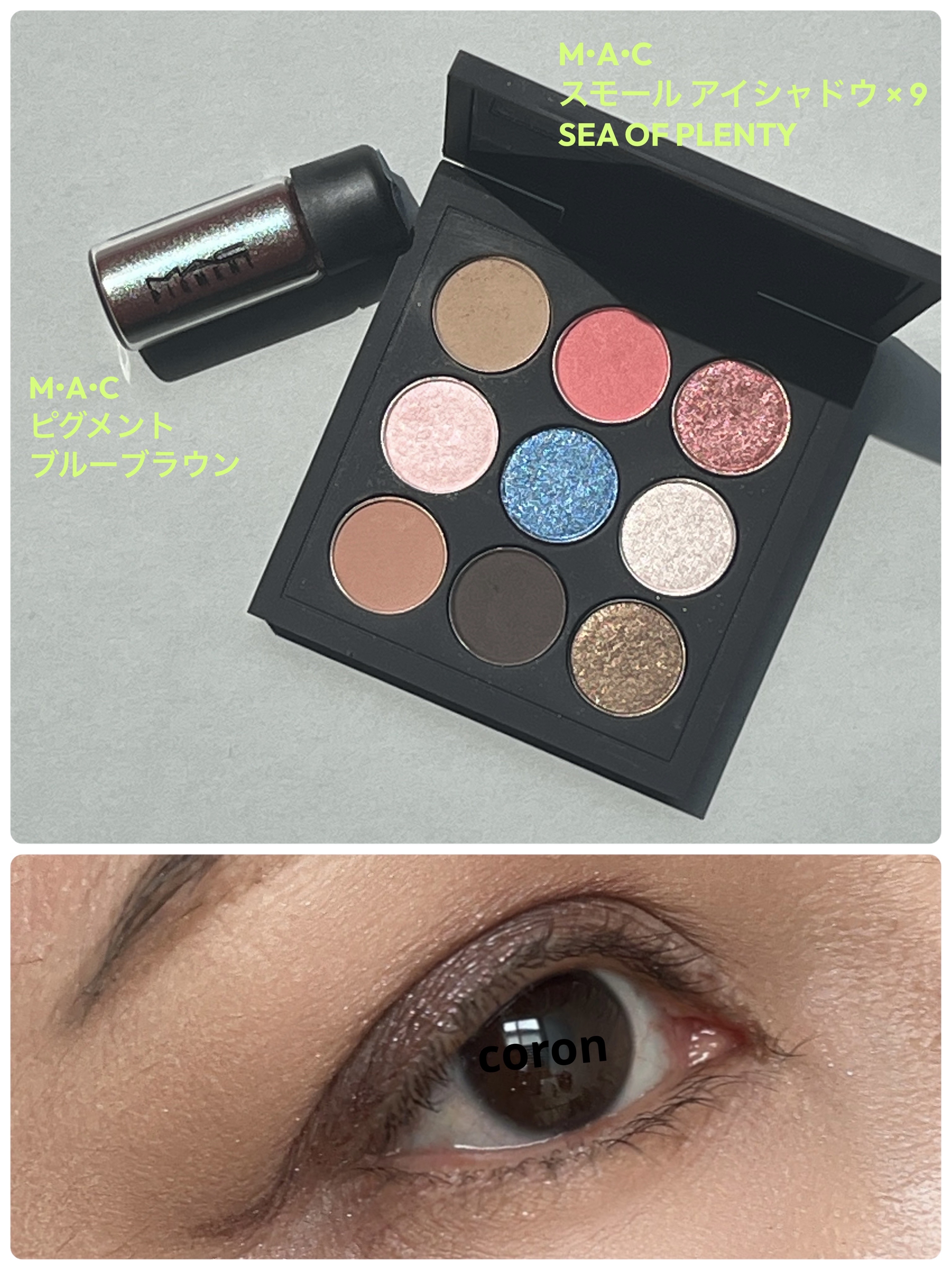 ピグメント/M・A・C/単色アイシャドウを使ったクチコミ（1枚目）