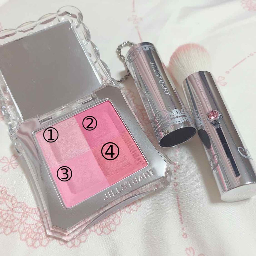 ミックスブラッシュ コンパクト N/JILL STUART/パウダーチークを使ったクチコミ（2枚目）
