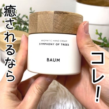 癒されるならBAUM一択でしょ！

★BAUMのアロマティック ハンドクリーム ３150g本体

まだリップスでは紹介していないんだけど前にBAUMの化粧水を買ったんだけどすごく香りがよかったので最近手