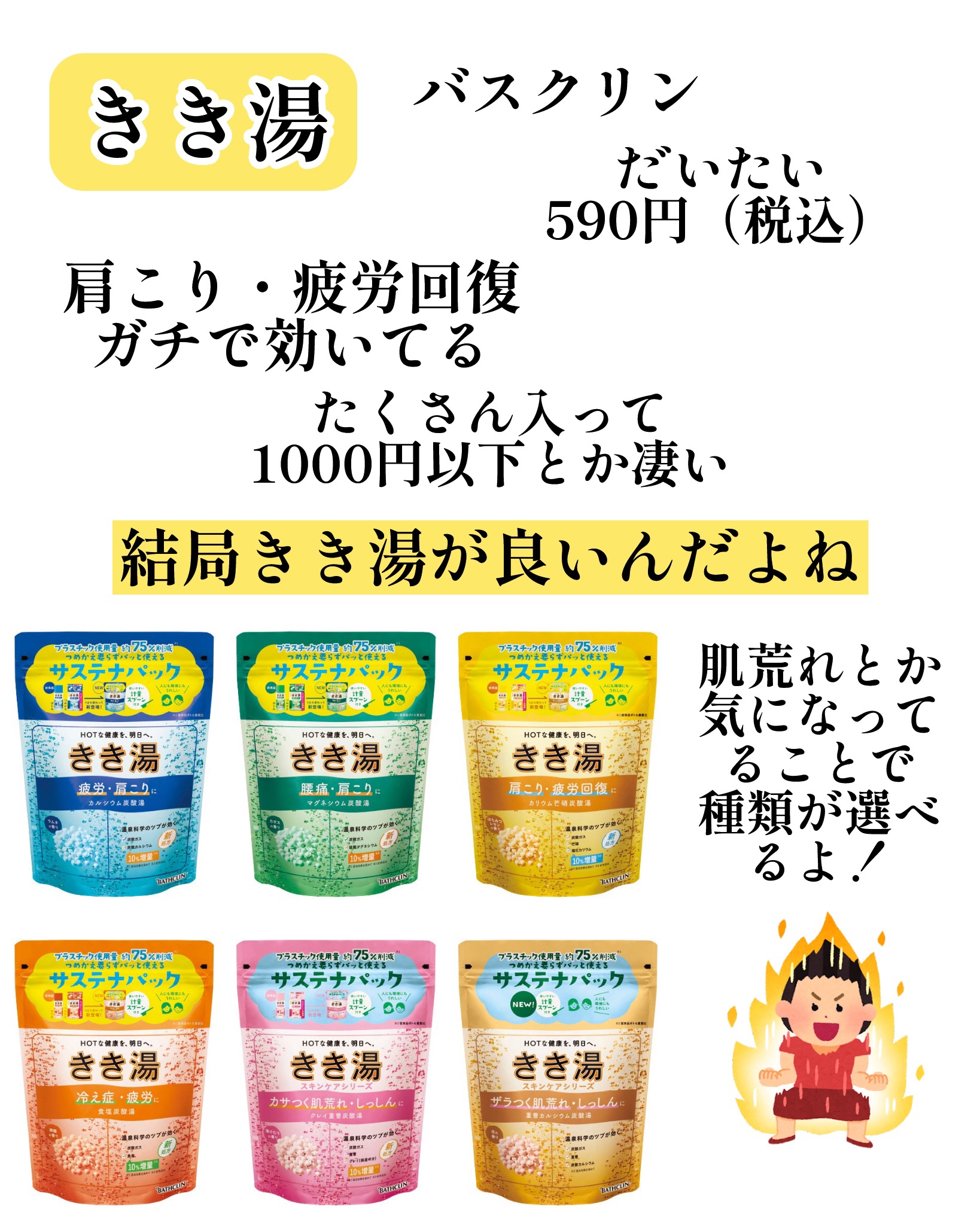きき湯 食塩炭酸湯/きき湯/炭酸系入浴剤を使ったクチコミ（2枚目）