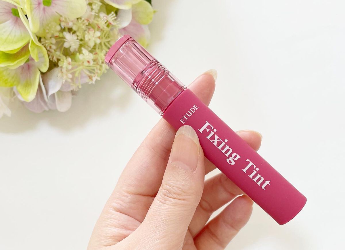 フィクシングティント ローズブレンディング（新パッケージ）/ETUDE/リップティントを使ったクチコミ（3枚目）
