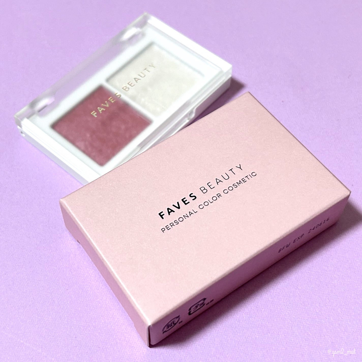 マイカラー デュオシャドウ/FAVES BEAUTY/アイシャドウパレットを使ったクチコミ(8枚目)