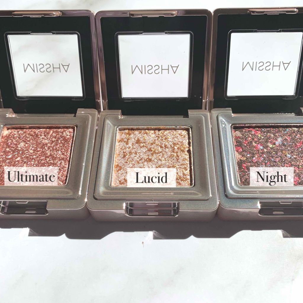 グリッタープリズム シャドウ/MISSHA/グリッターを使ったクチコミ（2枚目）