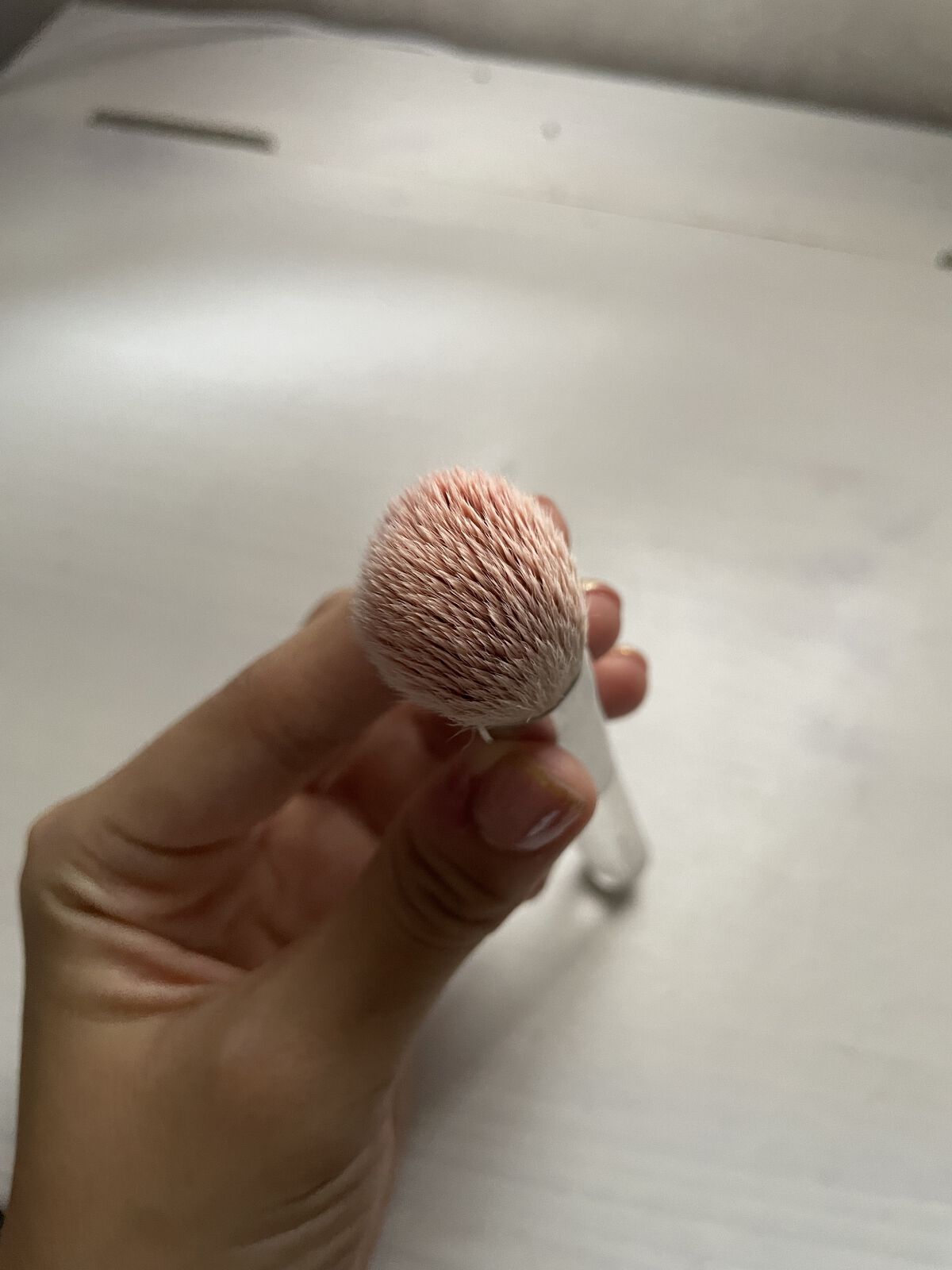 ミラジェムチークブラシ 01/MIRAGEM/メイクブラシを使ったクチコミ（2枚目）