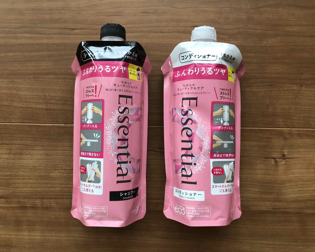 ふんわりうるツヤ シャンプー／コンディショナー/エッセンシャル/市販シャンプーを使ったクチコミ（1枚目）