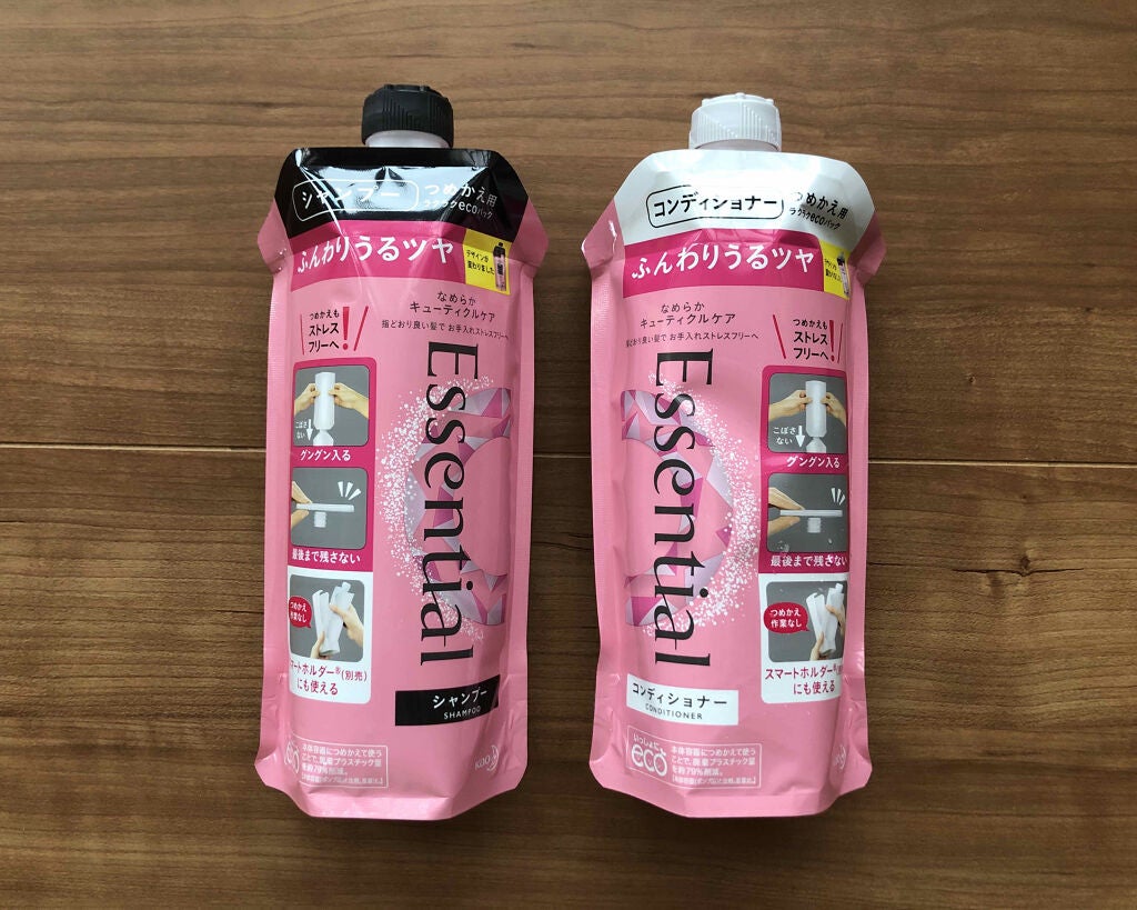 ふんわりうるツヤ シャンプー/コンディショナー/エッセンシャル/市販シャンプーを使ったクチコミ(1枚目)