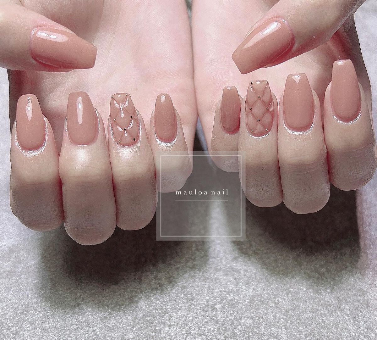 mauloa_nail on LIPS 「・つやつやキルティングネイル💞いつもありがとうございます😊✨・..」(1枚目)