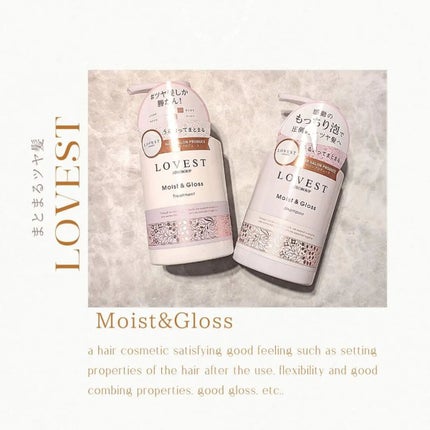 モイストアンドグロス シャンプー/トリートメント/LOVEST by air Salon Quality Hair Care/市販シャンプーを使ったクチコミ(1枚目)