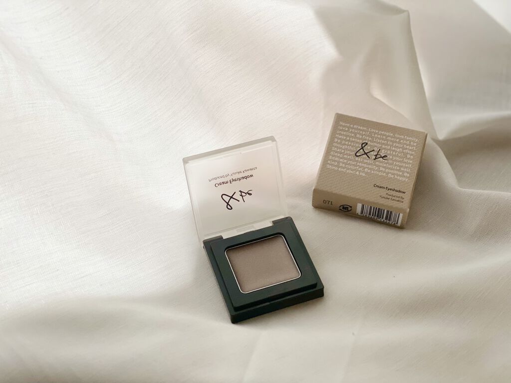 &be クリームアイシャドウ グレイッシュブラウン/＆be/ジェル・クリームアイシャドウを使ったクチコミ（1枚目）