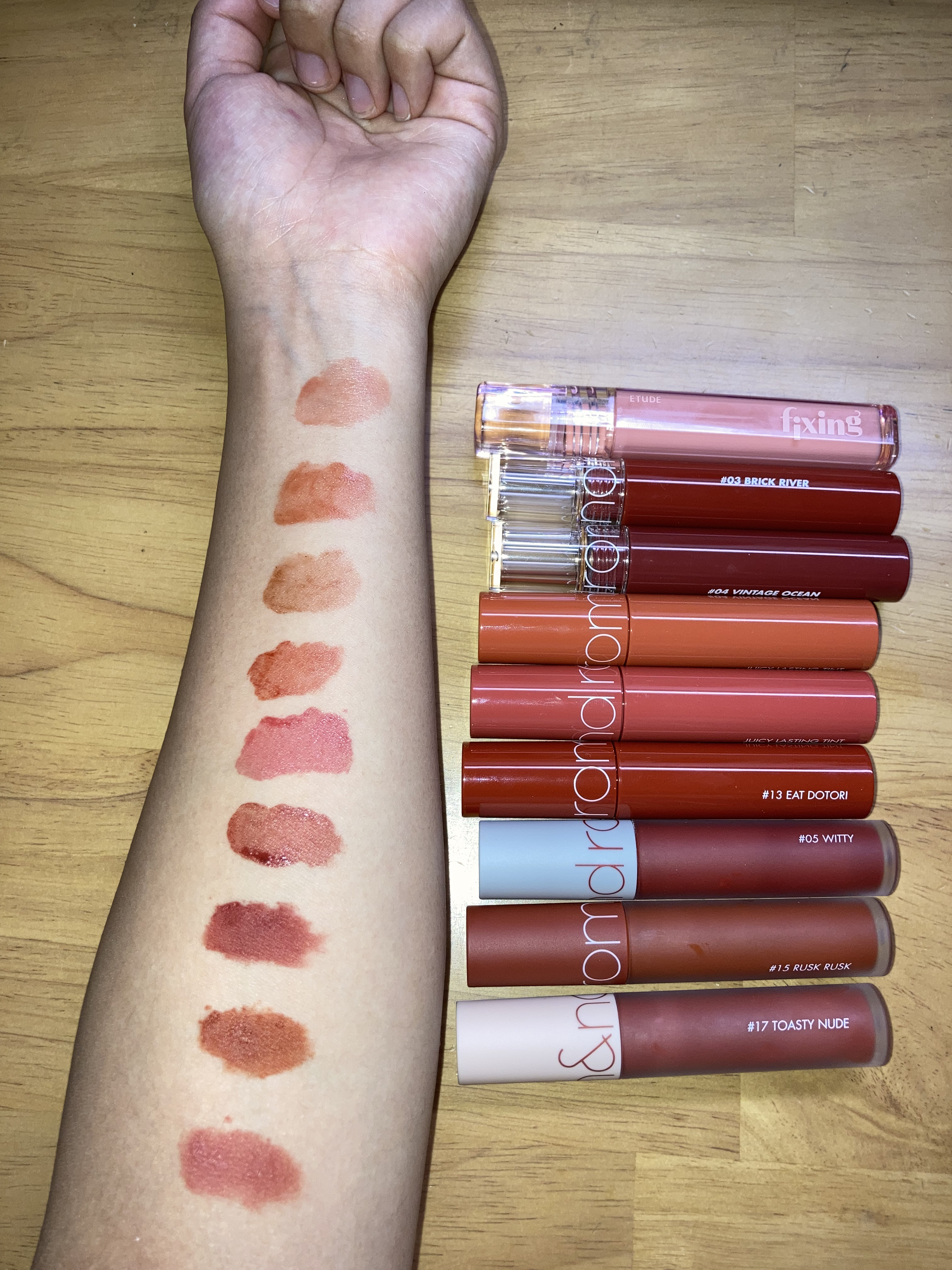 ジューシーラスティングティント/rom&nd/リップティントを使ったクチコミ（3枚目）