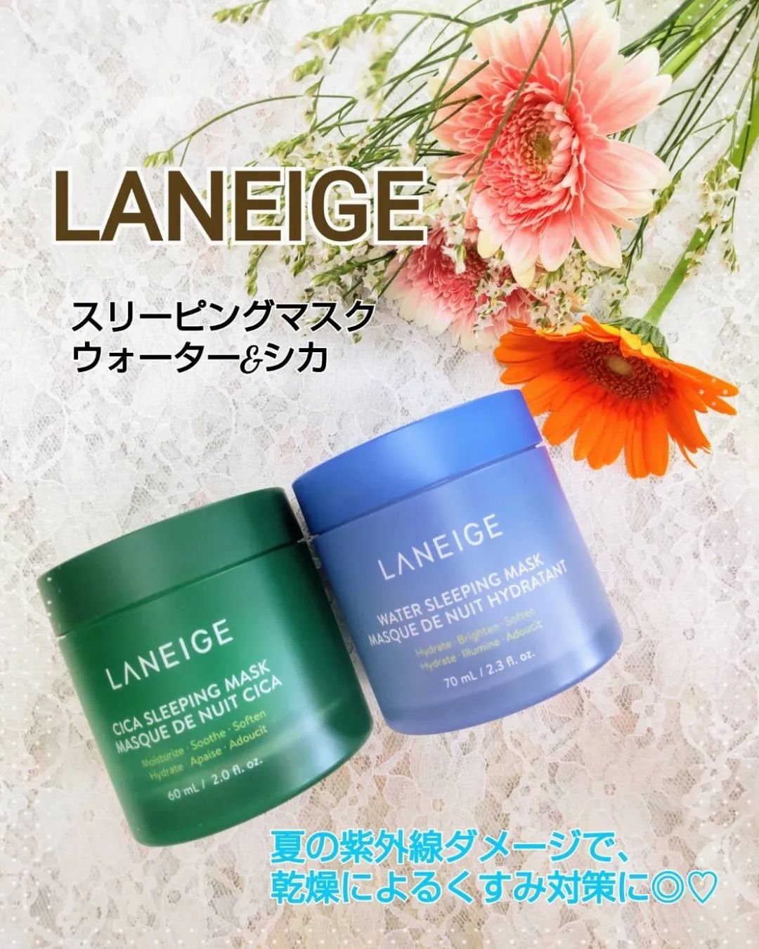 シカスリーピングマスク/LANEIGE/フェイスクリームを使ったクチコミ（1枚目）