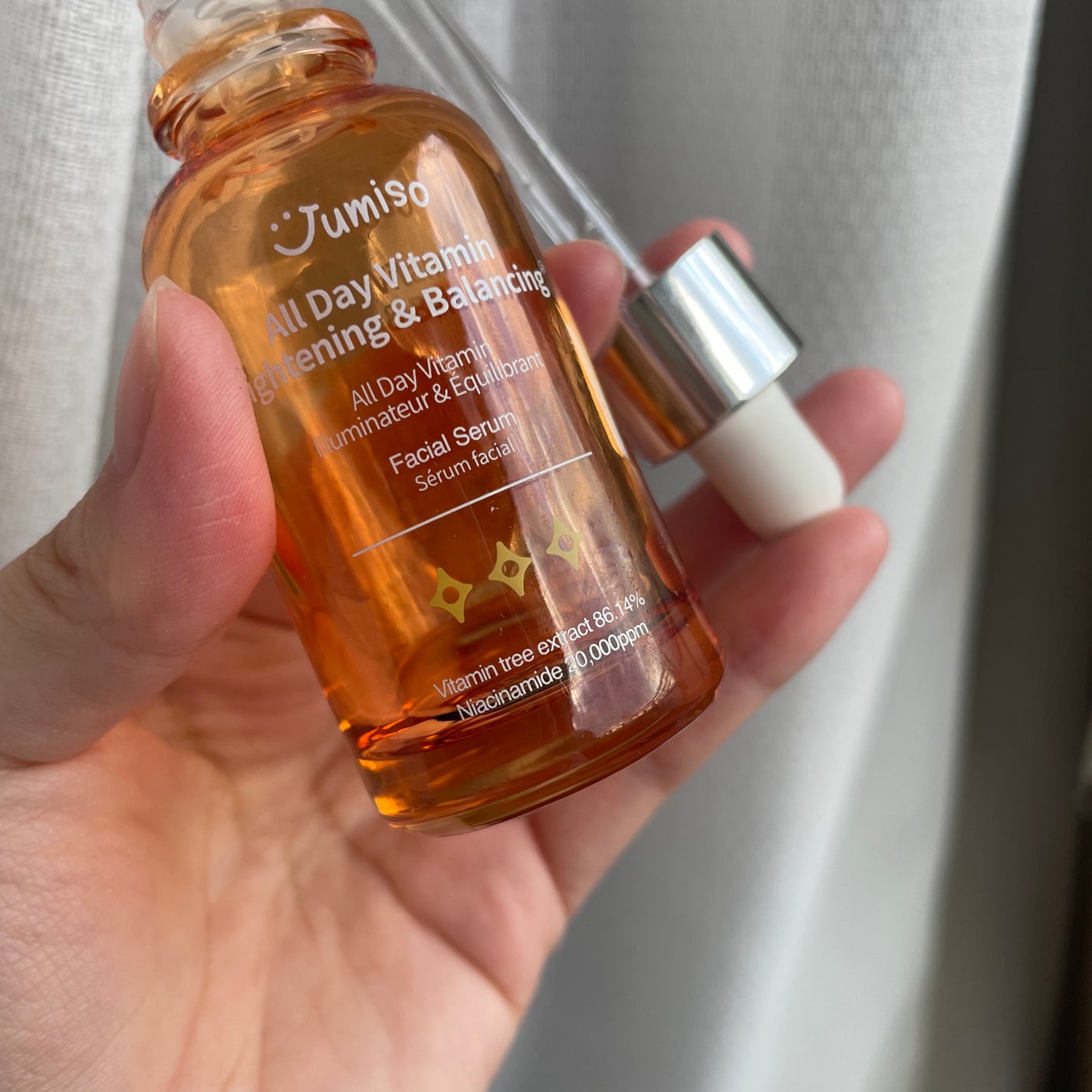 オールデイビタミンブライトニング&バランシングフェイシャルセラム/JUMISO/美容液を使ったクチコミ(3枚目)