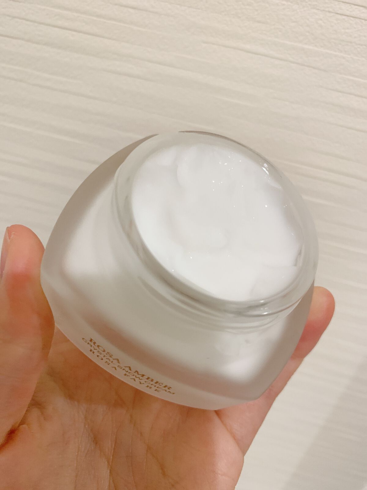 ロサ アンバー クリスタル スノー クリーム/ROSA FAYRE/フェイスクリームを使ったクチコミ（1枚目）