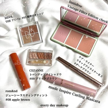 ヴィンテージ フィルター チーク パレット Vintage Filter Edition/innisfree/パウダーチークを使ったクチコミ（1枚目）