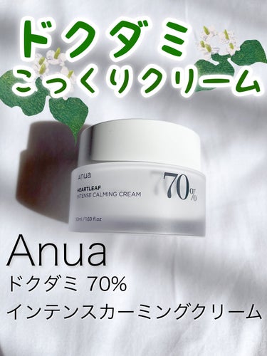 ドクダミ70％インテンスカーミングクリーム/Anua/フェイスクリームを使ったクチコミ（1枚目）