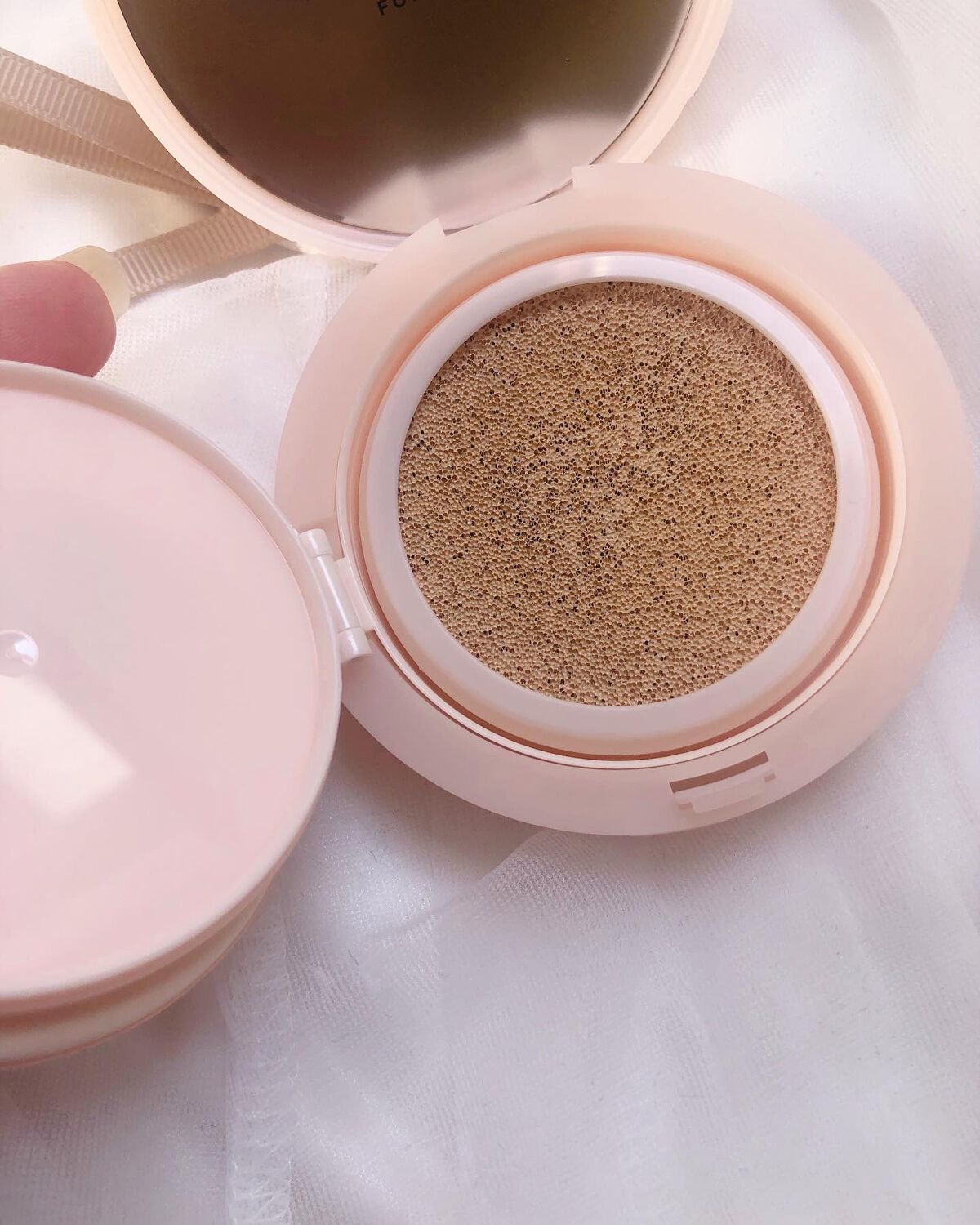 ベアフィットラスティングクッション 詰め替え付き/フォレンコス/クッションファンデーションを使ったクチコミ(5枚目)