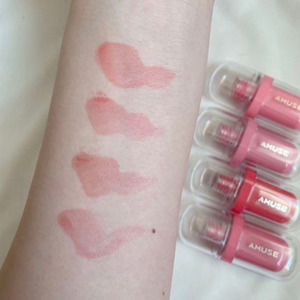 ジェルフィットティント/AMUSE/リップティントを使ったクチコミ(4枚目)