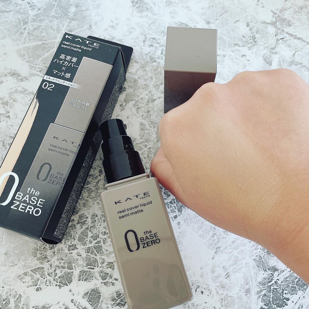 リアルカバーリキッド(セミマット)/KATE/リキッドファンデーションを使ったクチコミ(4枚目)