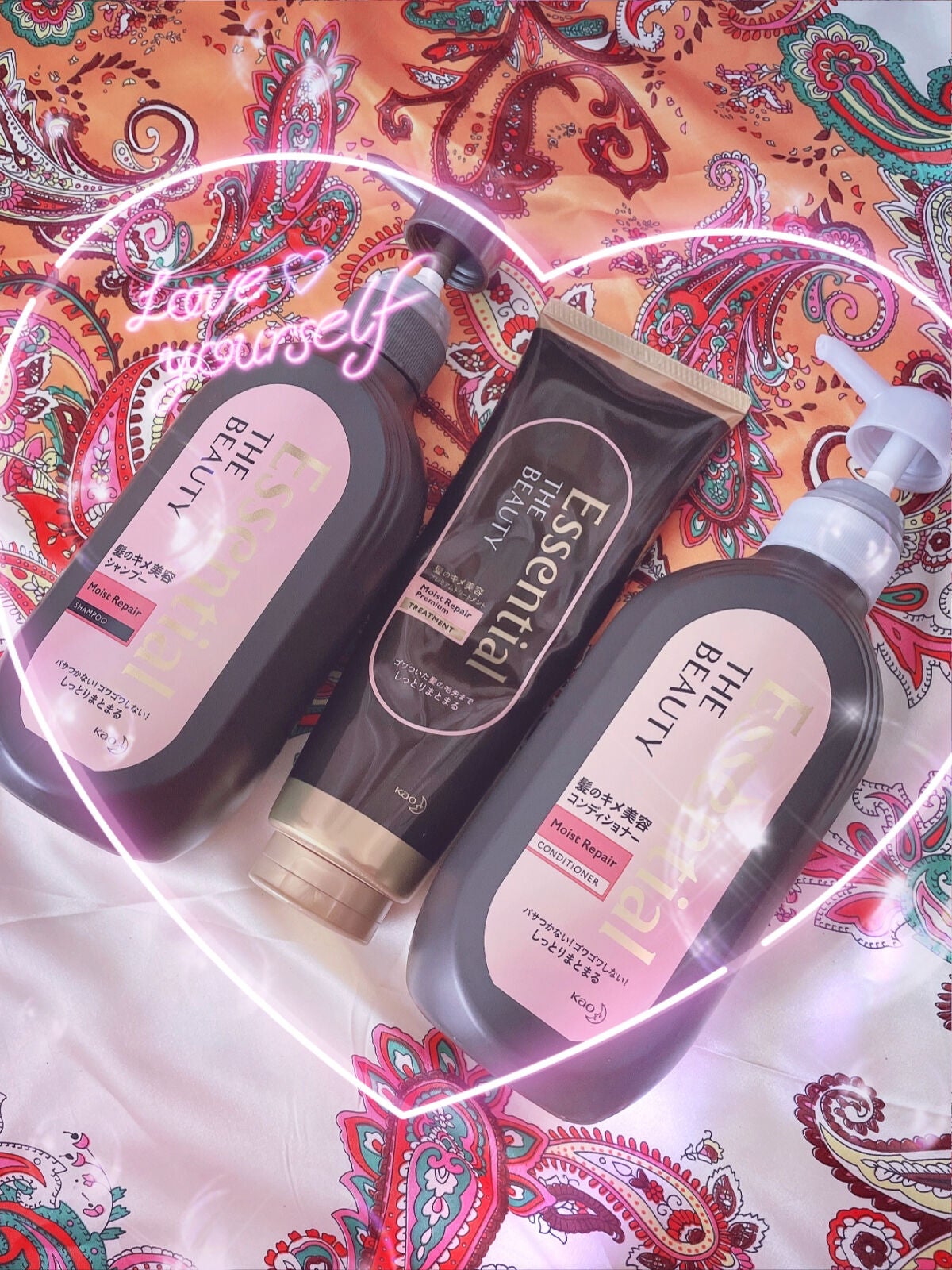 THE BEAUTY 髪のキメ美容プレミアムトリートメント<モイストリペアプレミアム>/エッセンシャル/洗い流すヘアトリートメントを使ったクチコミ(5枚目)