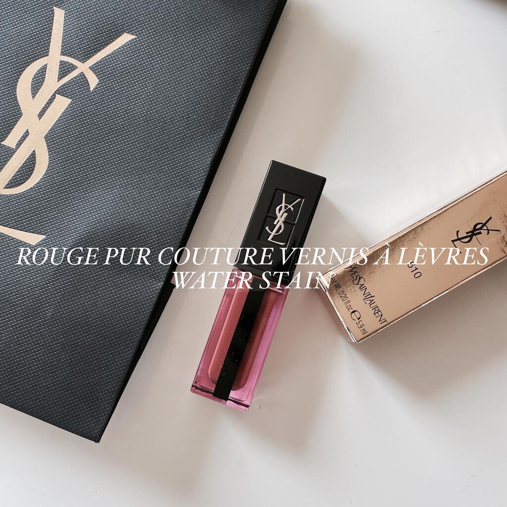 ルージュ ピュールクチュール ヴェルニ ウォーターステイン/YVES SAINT LAURENT BEAUTE/口紅を使ったクチコミ（2枚目）