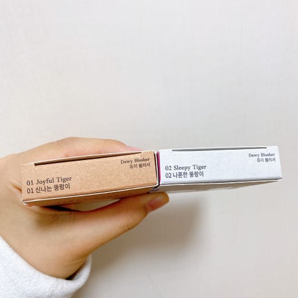 ムジークタイガーデューイーチーク /ETUDE/パウダーチークを使ったクチコミ(5枚目)