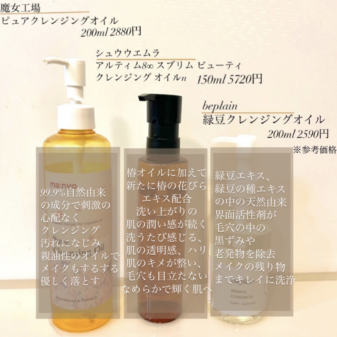 緑豆クレンジングオイル/beplain/オイルクレンジングを使ったクチコミ（2枚目）