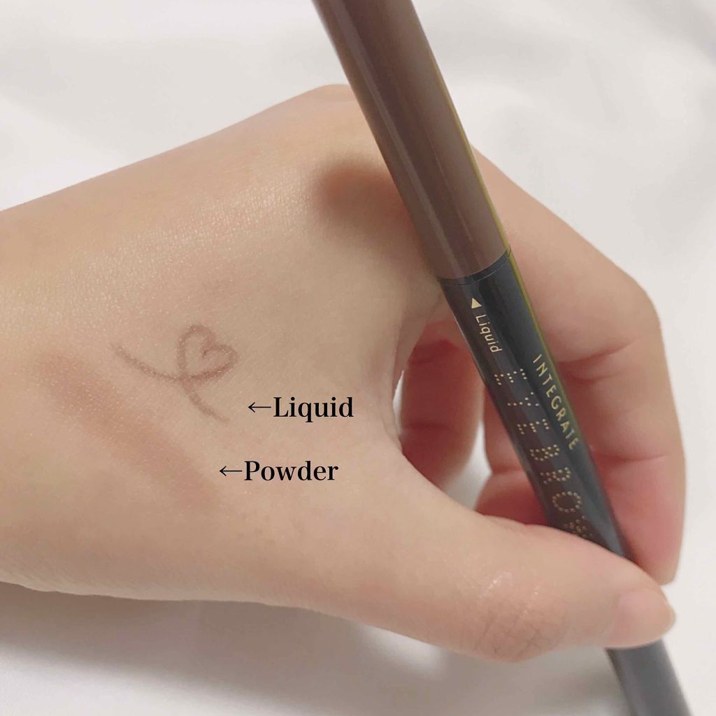 ビューティーガイドアイブロー N/インテグレート/リキッドアイブロウを使ったクチコミ(2枚目)