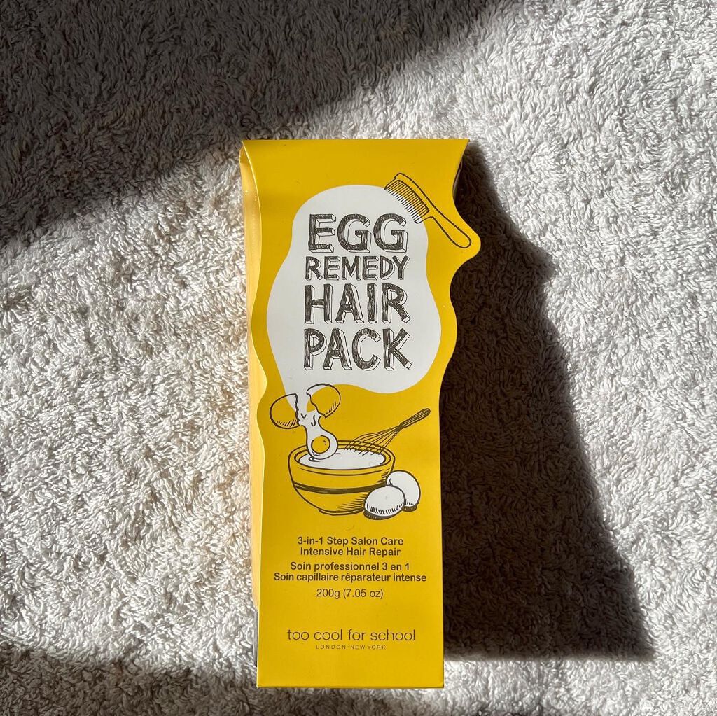 エッグレミディヘアパック/too cool for school/ヘアマスク・ヘアパックを使ったクチコミ（1枚目）