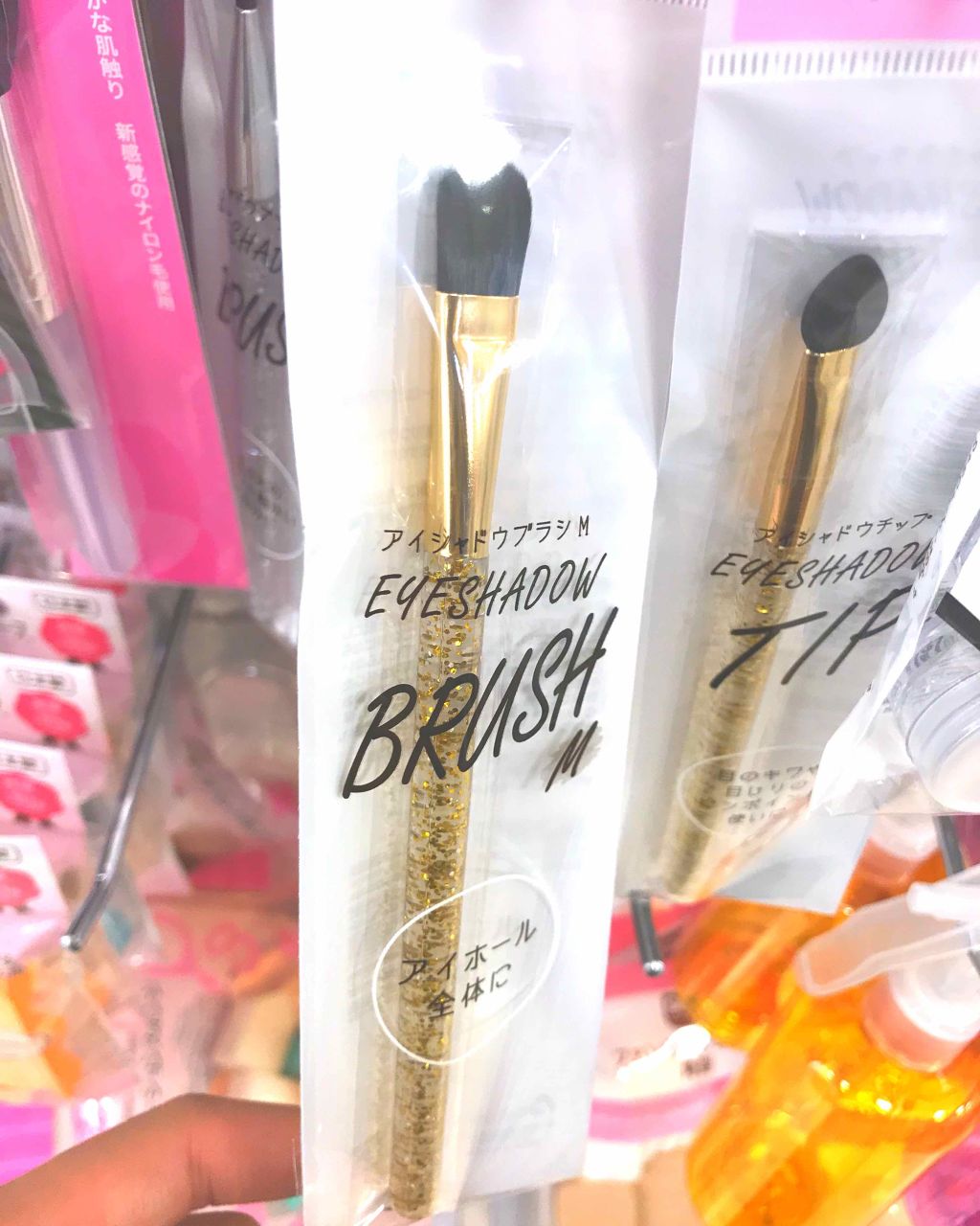 シャドウブラシ/セリア/メイクブラシを使ったクチコミ（1枚目）