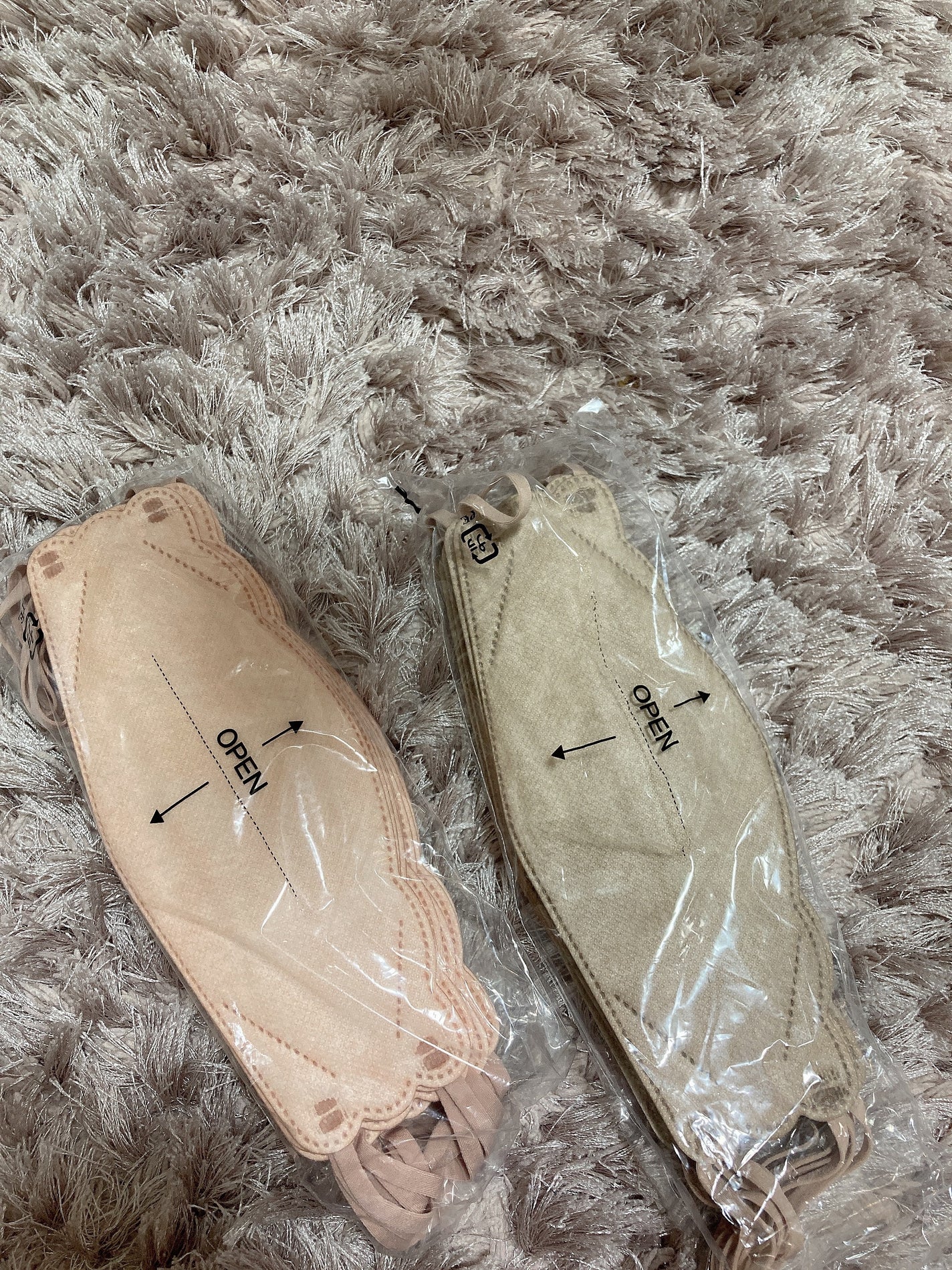 ダイヤモンド型立体形状マスク/3COINS/マスクを使ったクチコミ(2枚目)