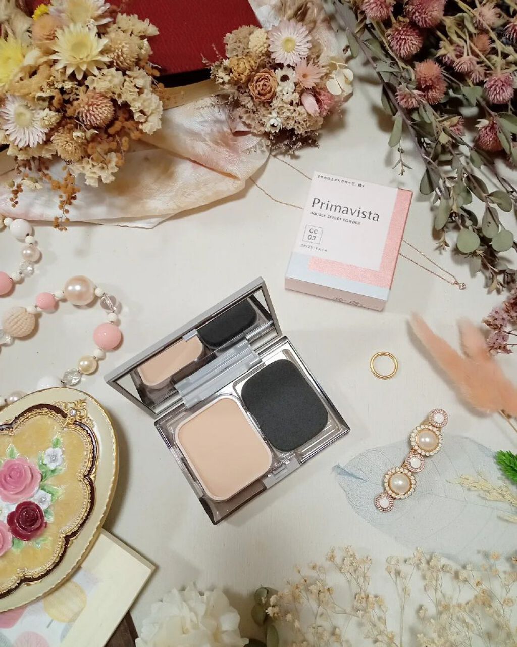 ダブルエフェクト パウダー/プリマヴィスタ/パウダーファンデーションを使ったクチコミ（1枚目）