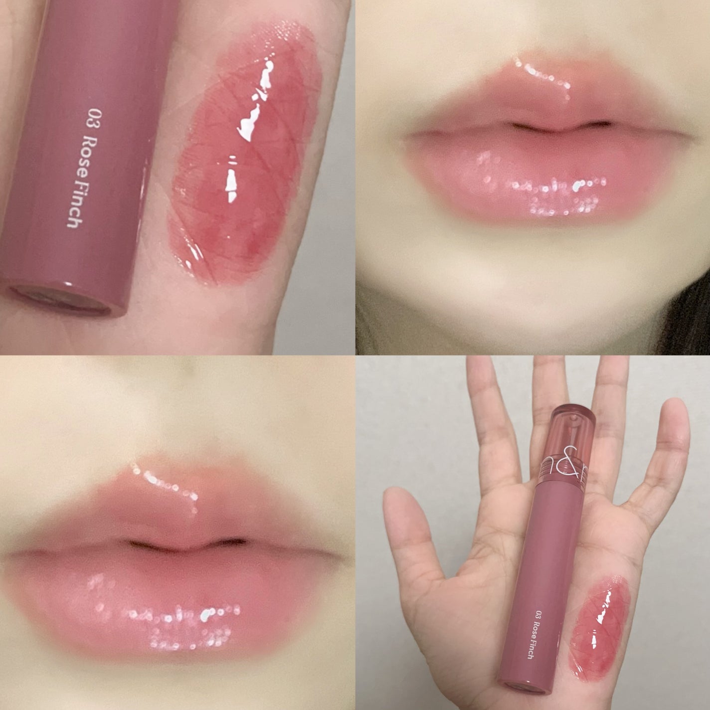 グラスティングカラーグロス/rom&nd/リップグロスを使ったクチコミ(6枚目)