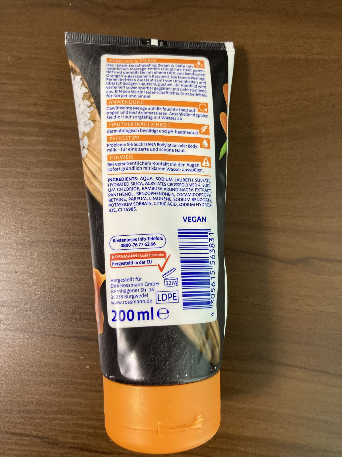 ISANA Sweet&Salty/ROSSMANN/ボディスクラブを使ったクチコミ（2枚目）