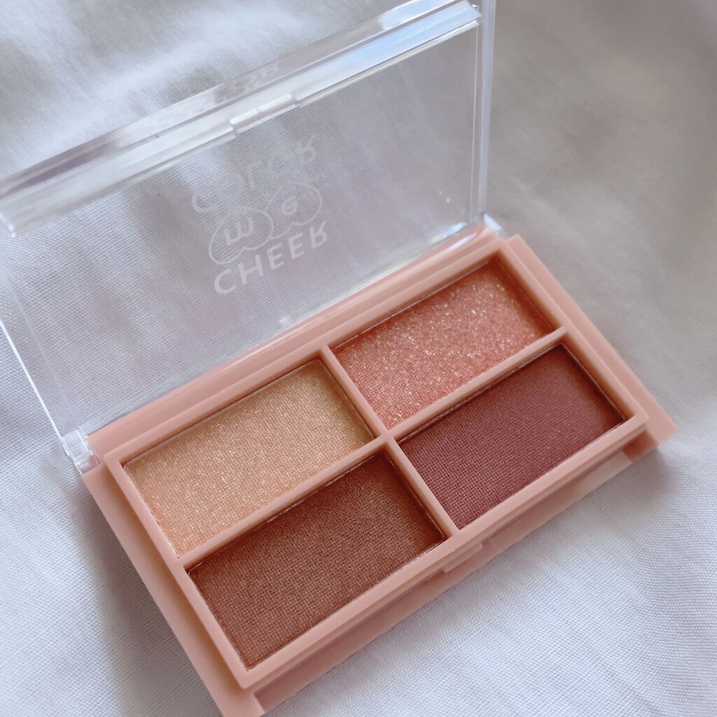 CHEER me COLOR アイシャドウ/セリア/アイシャドウパレットを使ったクチコミ（3枚目）