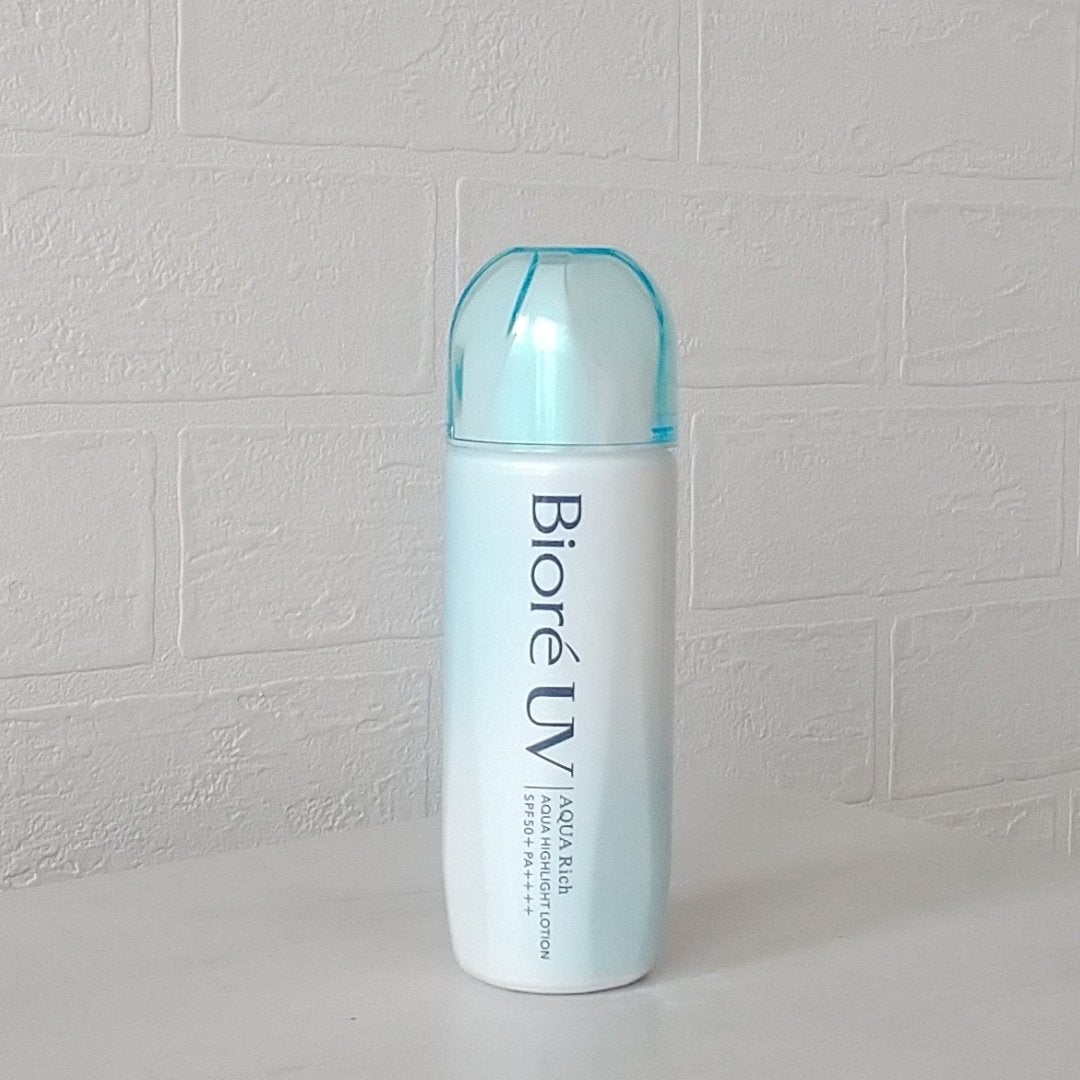 ビオレUV アクアリッチ アクアハイライトローション(水層ハイライトUV)/ビオレ/日焼け止めローションを使ったクチコミ(1枚目)