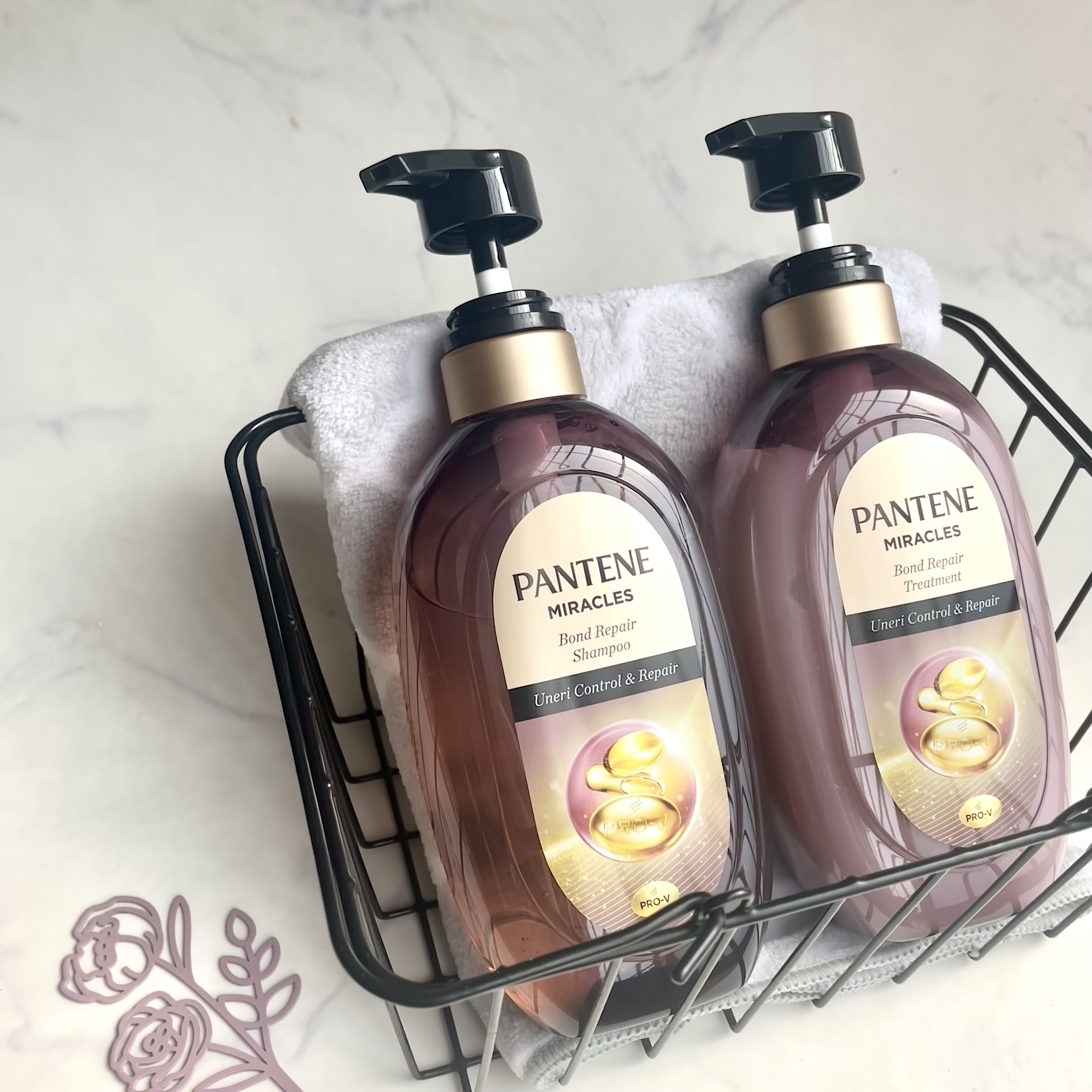 ミラクルズ うねりコントロール&リペア ボンドリペア シャンプー/トリートメント/パンテーン/市販シャンプーを使ったクチコミ（1枚目）