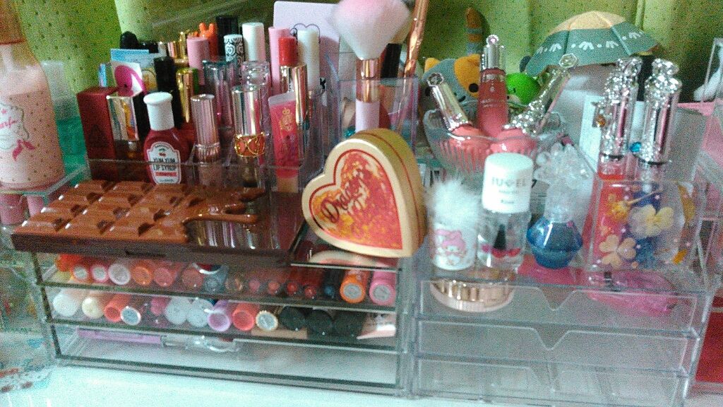 重なるアクリルケース横型3段/無印良品/その他化粧小物を使ったクチコミ（2枚目）