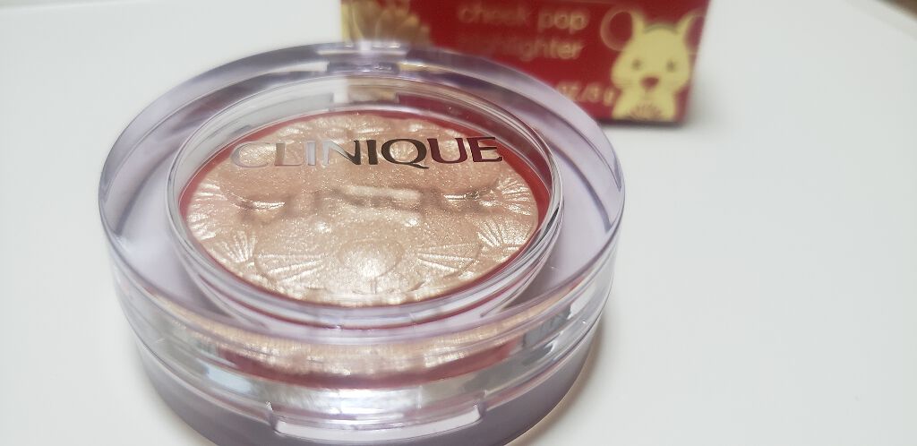 cheek pop highlighter/CLINIQUE/パウダーハイライトを使ったクチコミ（2枚目）