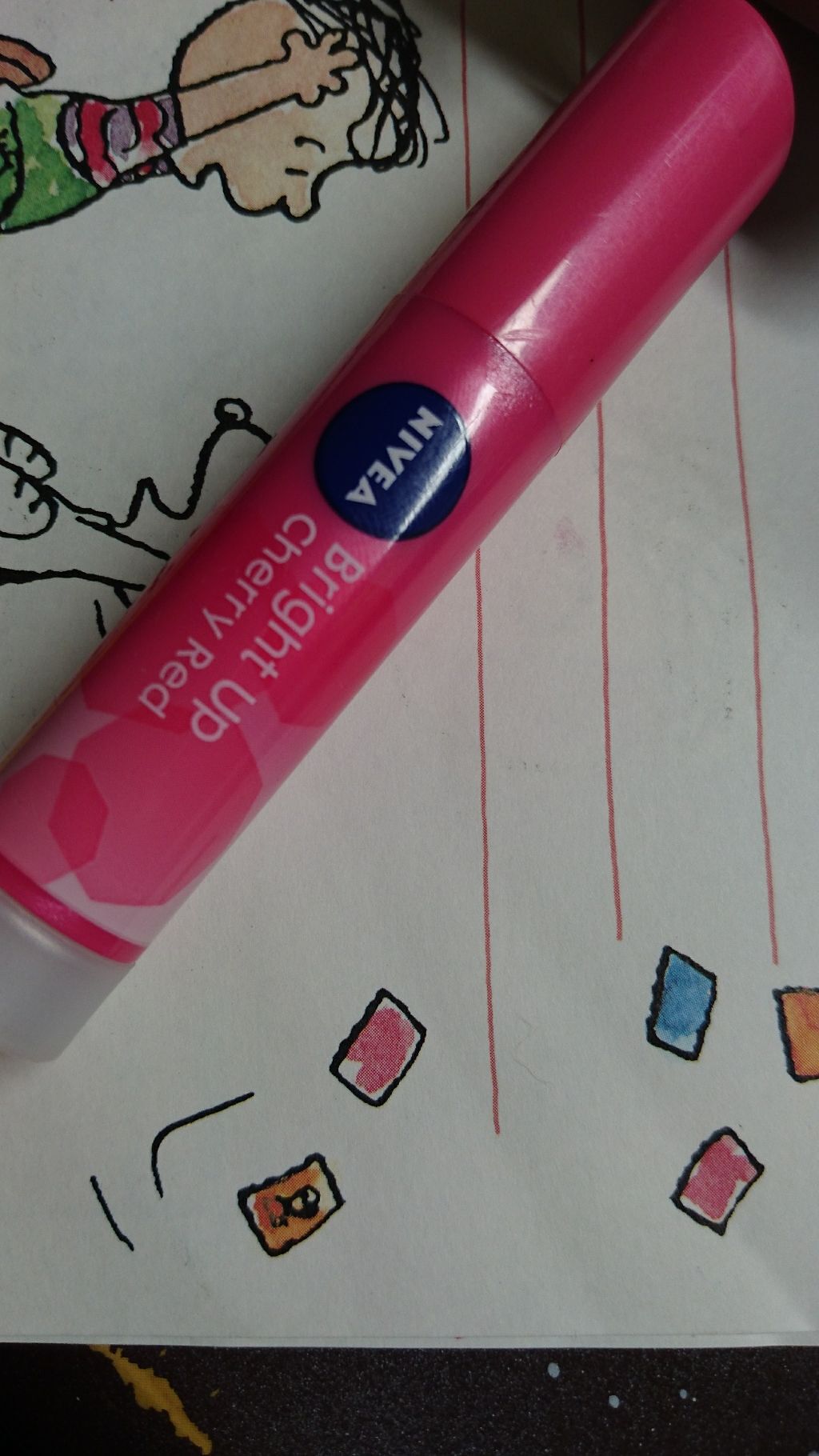 モイストピュアカラーリップ/ニベア/リップクリームを使ったクチコミ（1枚目）