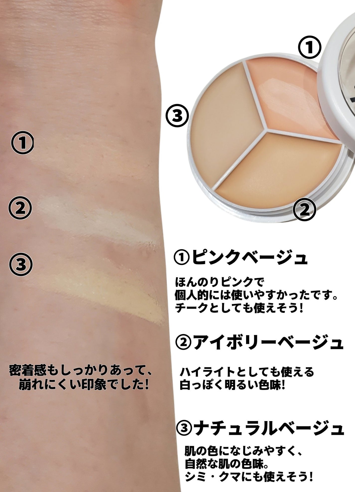 カバーアッププロコンシーラー/TFIT/パレットコンシーラーを使ったクチコミ(2枚目)