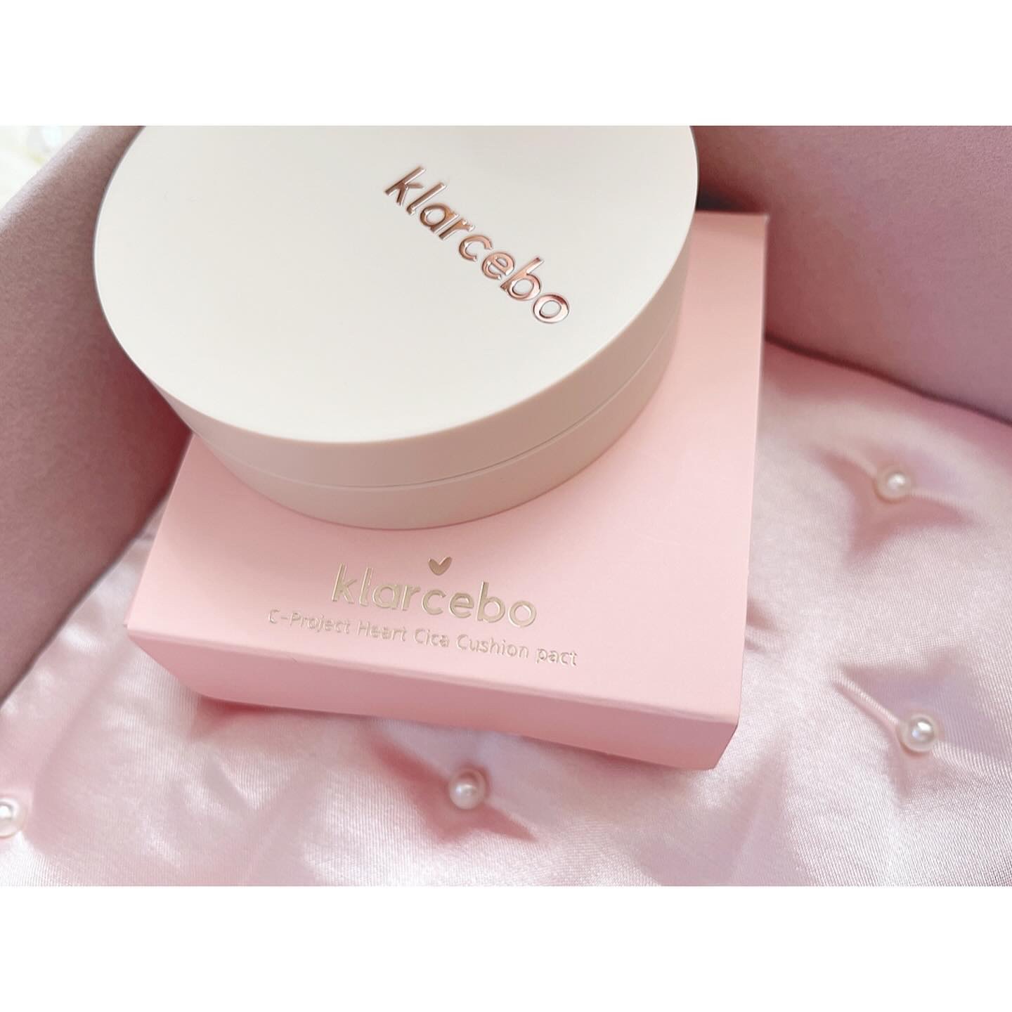 ハートシカクッション/klarcebo/クッションファンデーションを使ったクチコミ（3枚目）